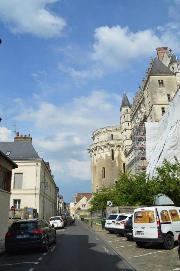 Studio hyper-centre d'Amboise avec vue sur le château Apartamento Exterior foto